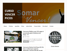Tablet Screenshot of cursovencerpicos.com.br